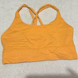 Yellow/Orange Lululemon Size 8 Energy Bra